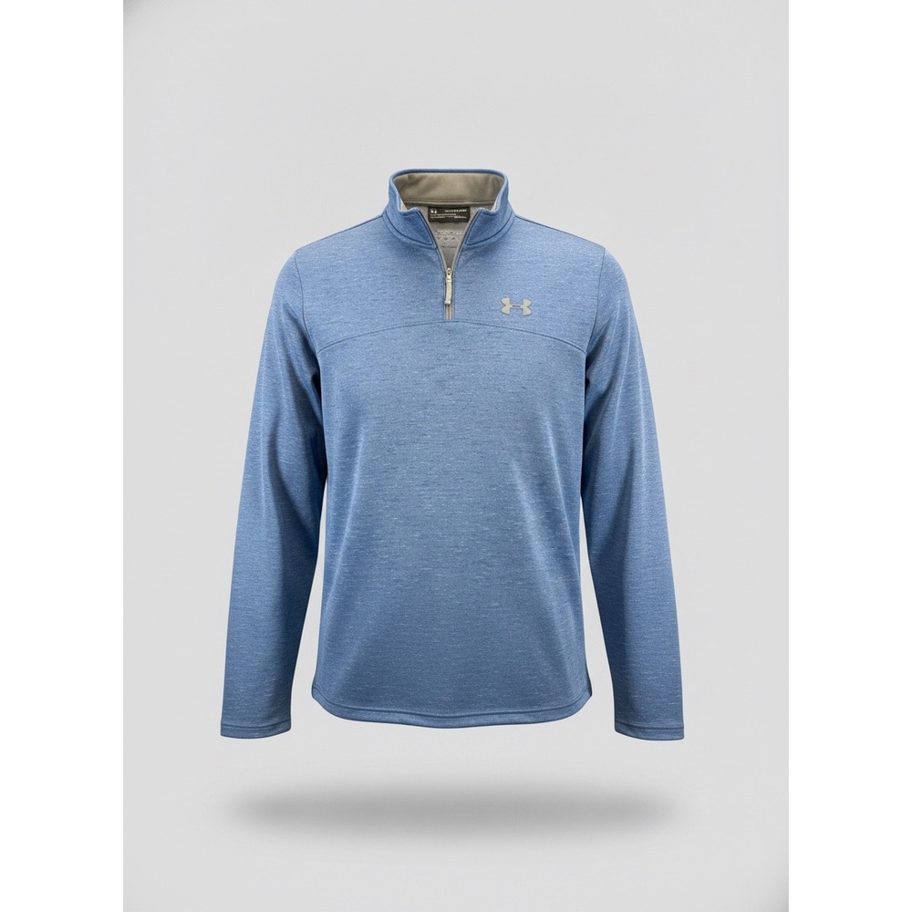 Under Armour Mens Storm Sweaterfleece Quarter Zip Pullover Blue Heather Large